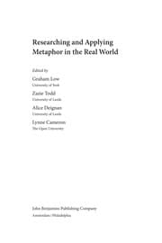 Tapa de Researching and applying metaphor in the real world
