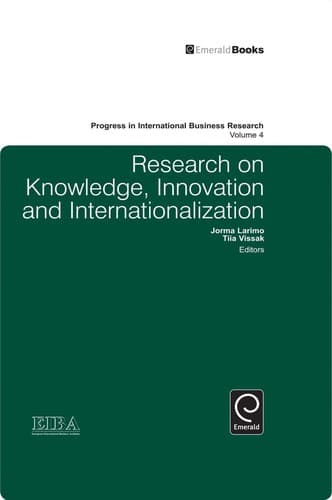 Tapa de Research on knowledge, innovation and internationalization