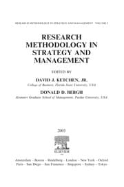 Tapa de Research methodology in strategy and management
