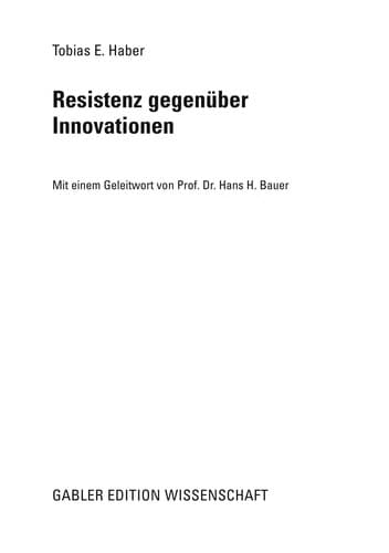 Tapa de Resistenz gegenüber Innovationen