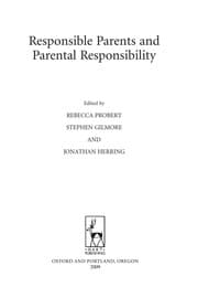 Tapa de Responsible parents and parental responsibility