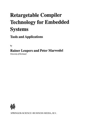 Tapa de Retargetable Compiler Technology for Embedded Systems