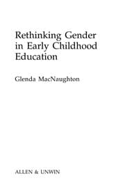 Tapa de Rethinking gender in early childhood education