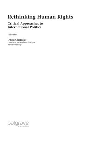 Tapa de Rethinking human rights