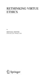 Tapa de Rethinking virtue ethics