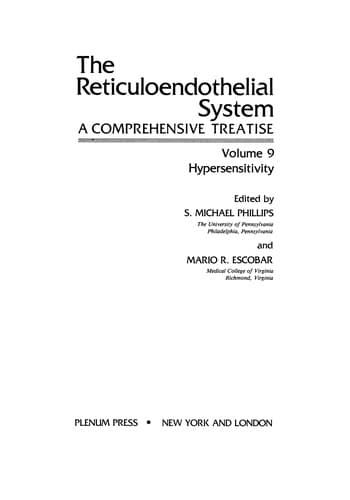Tapa de The Reticuloendothelial System