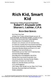 Tapa de EBSI rich dad's rich kid, smart kid