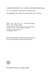 Tapa de Richtwertvorgabe und Externoptimierung beim spitzenlosen Durchlaufschleifen