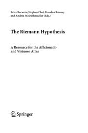 Tapa de The Riemann hypothesis