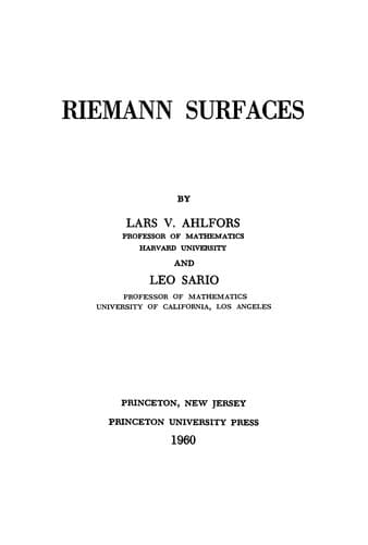Tapa de Riemann surfaces