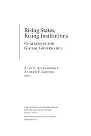 Tapa de Rising states, rising institutions
