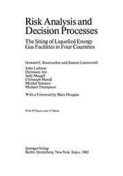 Tapa de Risk Analysis and Decision Processes