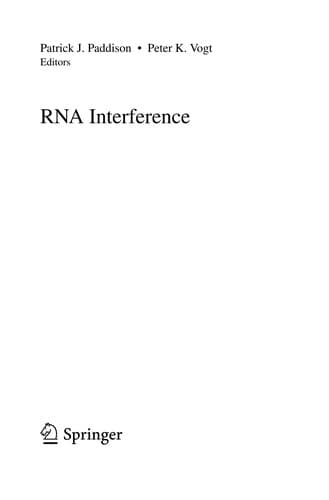 Tapa de RNA Interference
