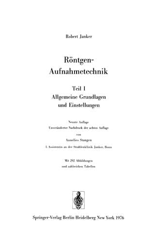 Tapa de Röntgen-Aufnahmetechnik