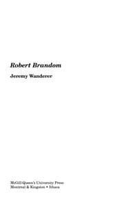 Tapa de Robert Brandom