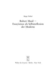 Tapa de Robert Musil: Essayismus als Selbstreflexion der Moderne