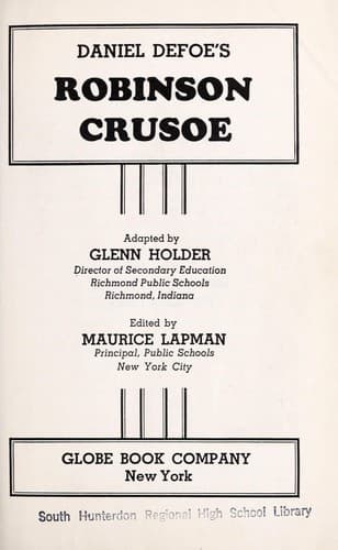Tapa de Robinson Crusoe