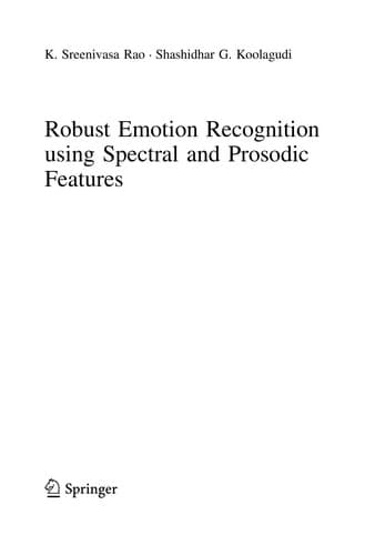 Tapa de Robust Emotion Recognition using Spectral and Prosodic Features