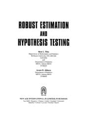 Tapa de Robust estimation and hypothesis testing