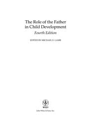 Tapa de The role of the father in child development