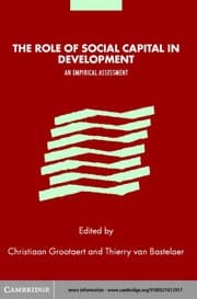 Tapa de The role of social capital in development