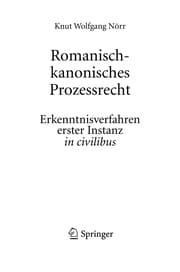 Tapa de Romanisch-kanonisches Prozessrecht