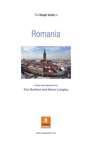 Tapa de The rough guide to Romania