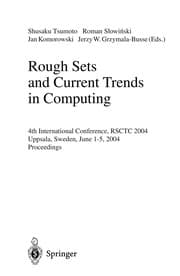 Tapa de Rough Sets and Current Trends in Computing