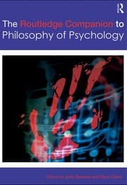 Tapa de The Routledge companion to philosophy of psychology