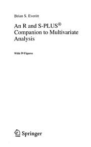 Tapa de An R AND S-plus companion to multivariate analysis