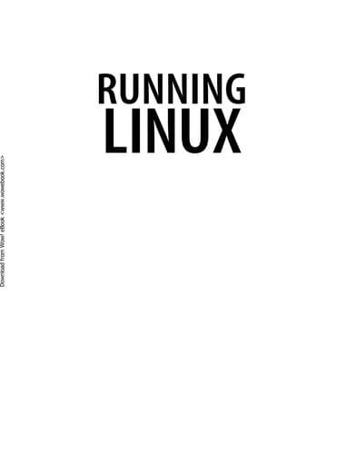 Tapa de Running Linux