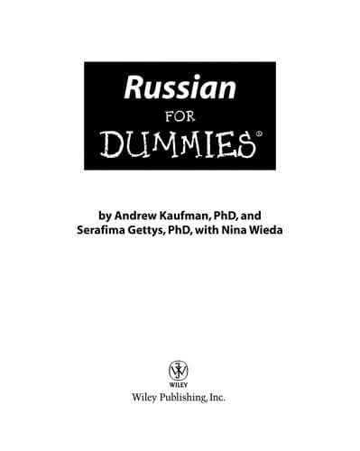 Tapa de Russian for dummies