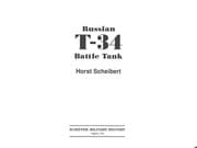 Tapa de Russian T-34 Battle Tank (Military History Series, Vol 59)