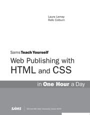 Tapa de Sams teach yourself Web publishing with HTML and CSS in one hour a day