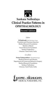 Tapa de Sankara Nethralaya clinical practice patterns in ophthalmology