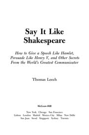 Tapa de Say it like Shakespeare
