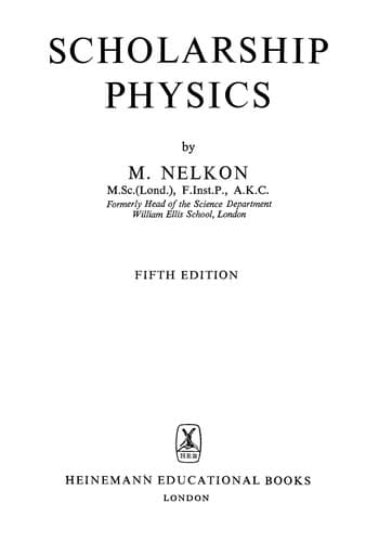 Tapa de Scholarship Physics