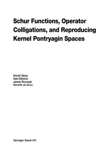Tapa de Schur Functions, Operator Colligations, and Reproducing Kernel Pontryagin Spaces