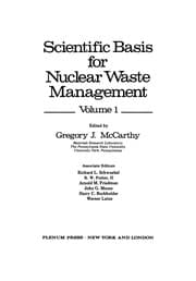 Tapa de Scientific Basis for Nuclear Waste Management