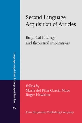 Tapa de Second language acquisition of articles