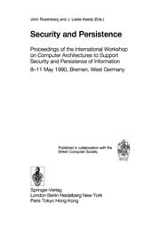 Tapa de Security and Persistence