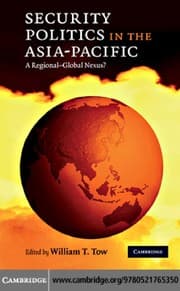 Tapa de Security politics in the Asia-Pacific