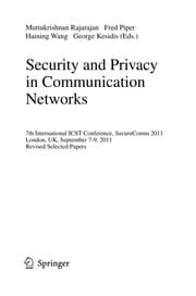 Tapa de Security and Privacy in Communication Networks