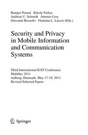 Tapa de Security and Privacy in Mobile Information and Communication Systems
