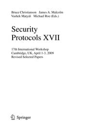 Tapa de Security Protocols XVII