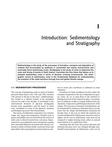 Tapa de Sedimentology and stratigraphy