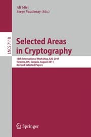 Tapa de Selected Areas in Cryptography
