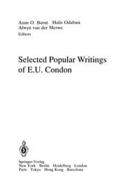 Tapa de Selected Popular Writings of E.U. Condon