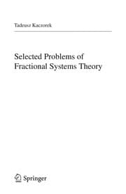 Tapa de Selected problems of fractional systems theory