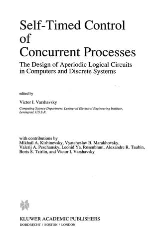 Tapa de Self-Timed Control of Concurrent Processes